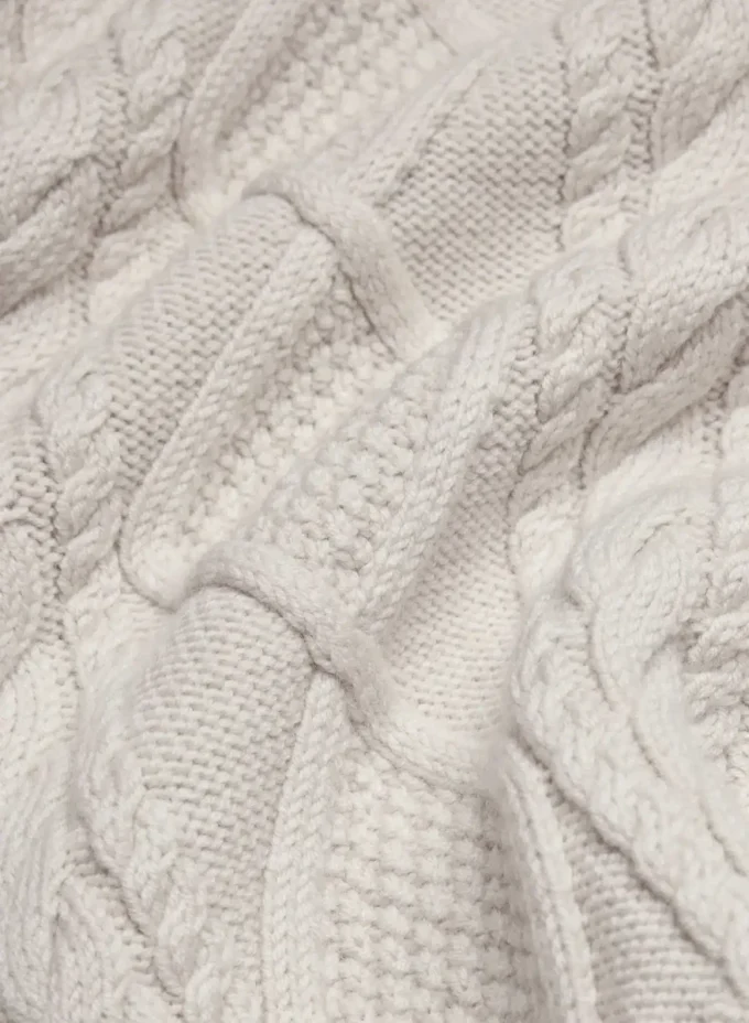 Heritage Knit Merinowolle-Kapuzenpullover mit Reißverschluss Heritage Knit Merinowolle-Kapuzenpullover mit Reißverschluss