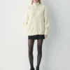 Heritage Knit Merinowolle Rollkragenpullover mit Reißverschluss Heritage Knit Merinowolle Rollkragenpullover mit Reißverschluss