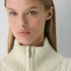 Heritage Knit Merinowolle Rollkragenpullover mit Reißverschluss Heritage Knit Merinowolle Rollkragenpullover mit Reißverschluss