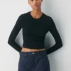 HomeStretch™ Rib Crew Waist Longsleeve HomeStretch™ Rib Crew Waist Longsleeve