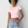 HomeStretch™ Rib Crew Waist T-Shirt HomeStretch™ Rib Crew Waist T-Shirt