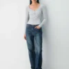 HomeStretch™ Rib Henley Langarmshirt HomeStretch™ Rib Henley Langarmshirt