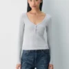 HomeStretch™ Rib Henley Langarmshirt HomeStretch™ Rib Henley Langarmshirt