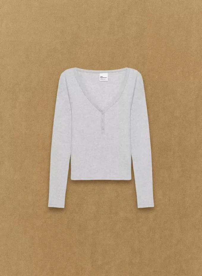 HomeStretch™ Rib Henley Langarmshirt HomeStretch™ Rib Henley Langarmshirt
