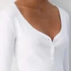 HomeStretch™ Rib Lace Henley Longsleeve HomeStretch™ Rib Lace Henley Longsleeve
