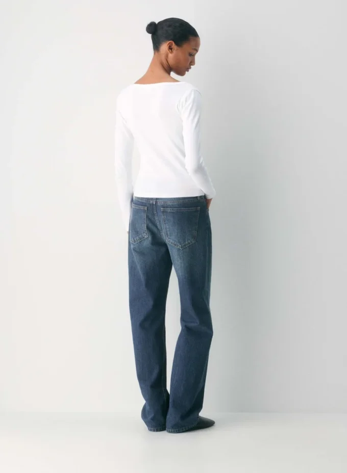 HomeStretch™ Rib Lace Henley Longsleeve HomeStretch™ Rib Lace Henley Longsleeve