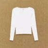 HomeStretch™ Rib Lace Henley Longsleeve HomeStretch™ Rib Lace Henley Longsleeve