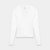 Homestretch™ Rib Langarmshirt mit tiefem V-Ausschnitt Homestretch™ Rib Langarmshirt mit tiefem V-Ausschnitt