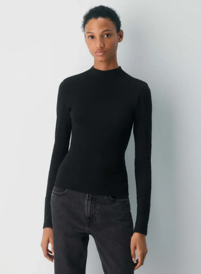 HomeStretch™ Rib Mockneck Longsleeve HomeStretch™ Rib Mockneck Longsleeve