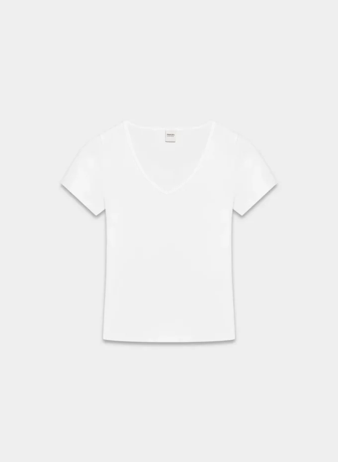 HomeStretch™ Rib V-Ausschnitt-T-Shirt HomeStretch™ Rib V-Ausschnitt-T-Shirt