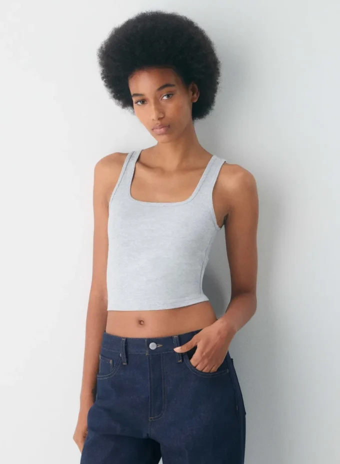 HomeStretch™ Smooth Tanktop mit quadratischem Ausschnitt HomeStretch™ Smooth Tanktop mit quadratischem Ausschnitt