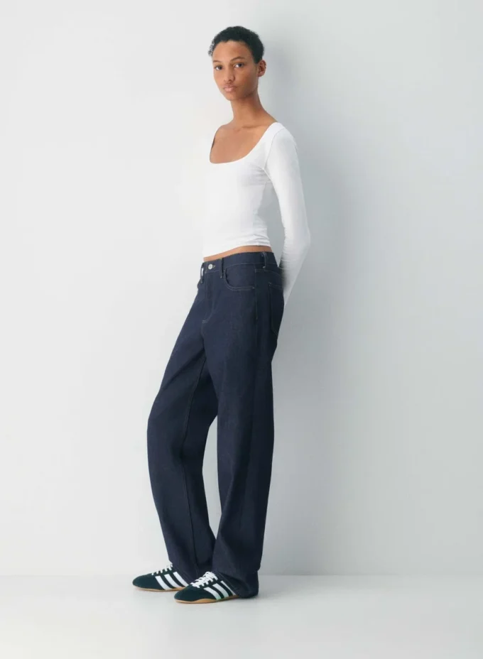 HomeStretch™ Smooth Weites Rundhals-Langarmshirt HomeStretch™ Smooth Weites Rundhals-Langarmshirt