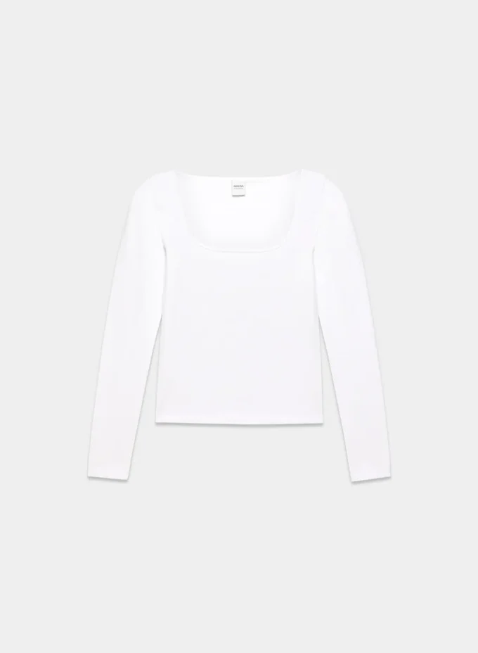 HomeStretch™ Smooth Weites Rundhals-Langarmshirt HomeStretch™ Smooth Weites Rundhals-Langarmshirt