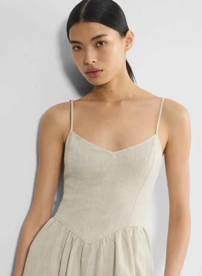 Influence Maxikleid aus Leinen