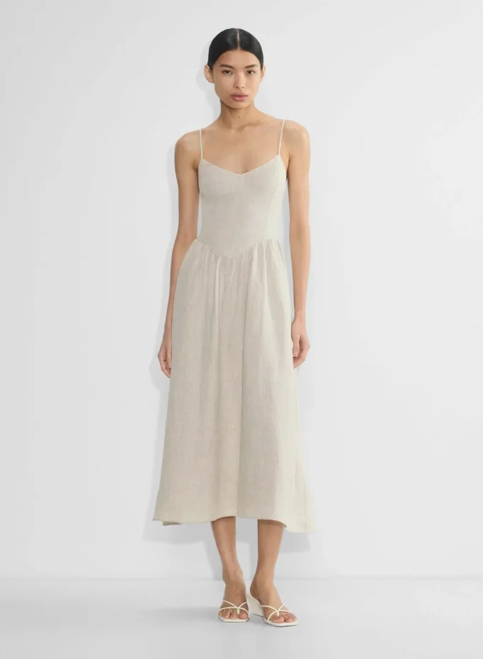 Influence Maxikleid aus Leinen