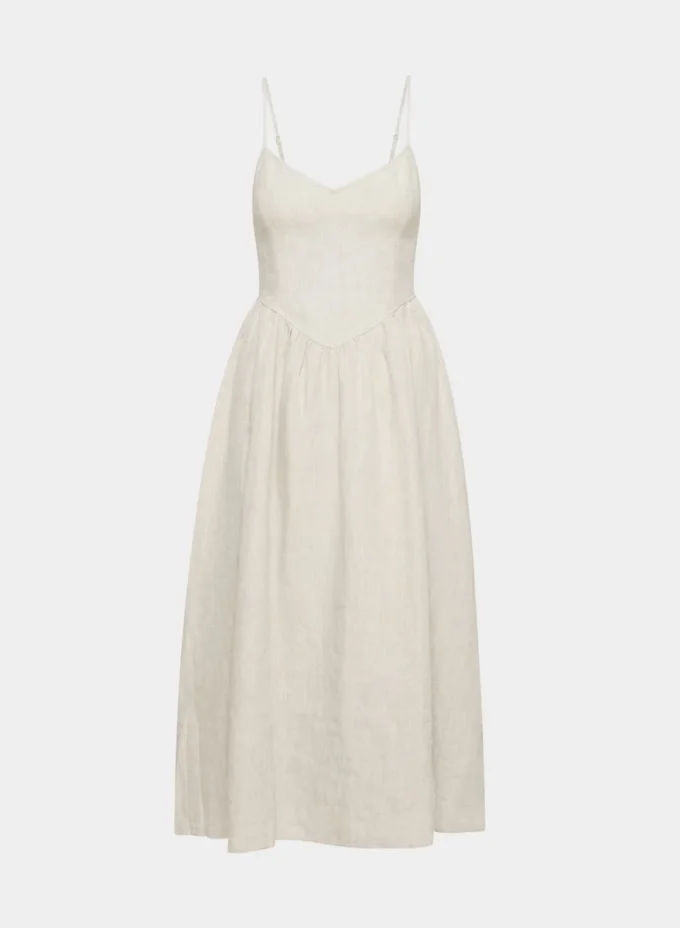 Influence Maxikleid aus Leinen