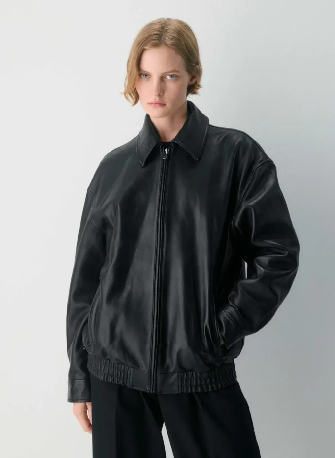 Jones Leder-Bomberjacke Jones Leder-Bomberjacke