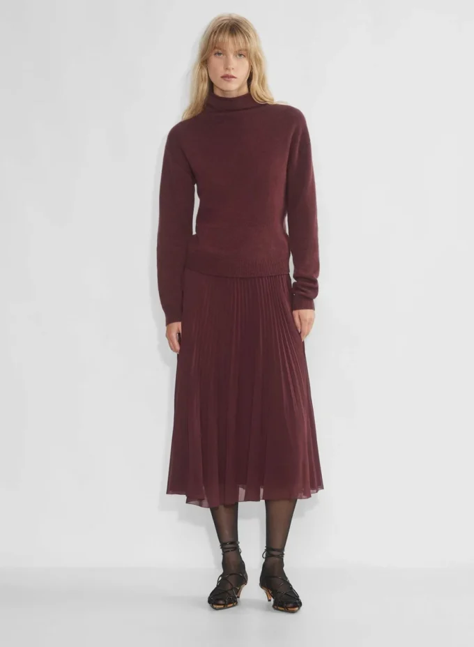 Kaschmir-Pullover mit Stehkragen Kaschmir-Pullover mit Stehkragen