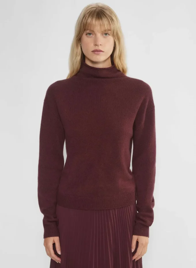 Kaschmir-Pullover mit Stehkragen Kaschmir-Pullover mit Stehkragen