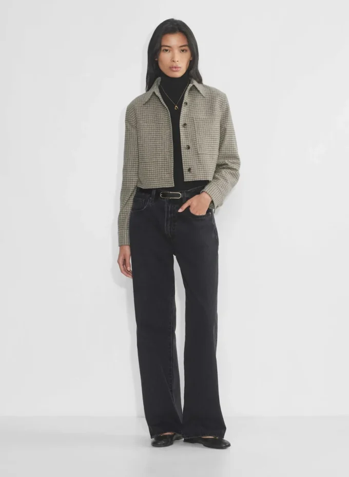 Kleine kurze Jacke – Präzisionswolle Kleine kurze Jacke – Präzisionswolle