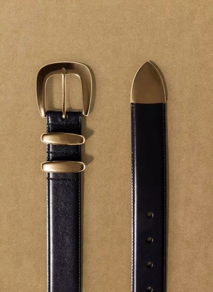 Legendärer breiter Ledergürtel aus massivem Messing Legendärer breiter Ledergürtel aus massivem Messing