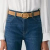 Lifetime Solid Brass Suede Wide Belt Lifetime Solid Brass Suede Wide Belt