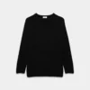 Mesh Cashmere Oversized Crew Sweater