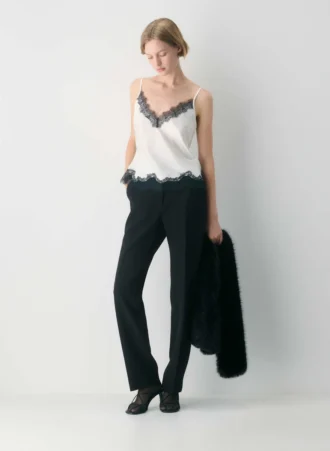 Motiv-Satin-Top