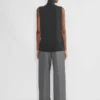 Nachfolger Merinowolle Ärmelloser Rollkragenpullover Nachfolger Merinowolle Ärmelloser Rollkragenpullover
