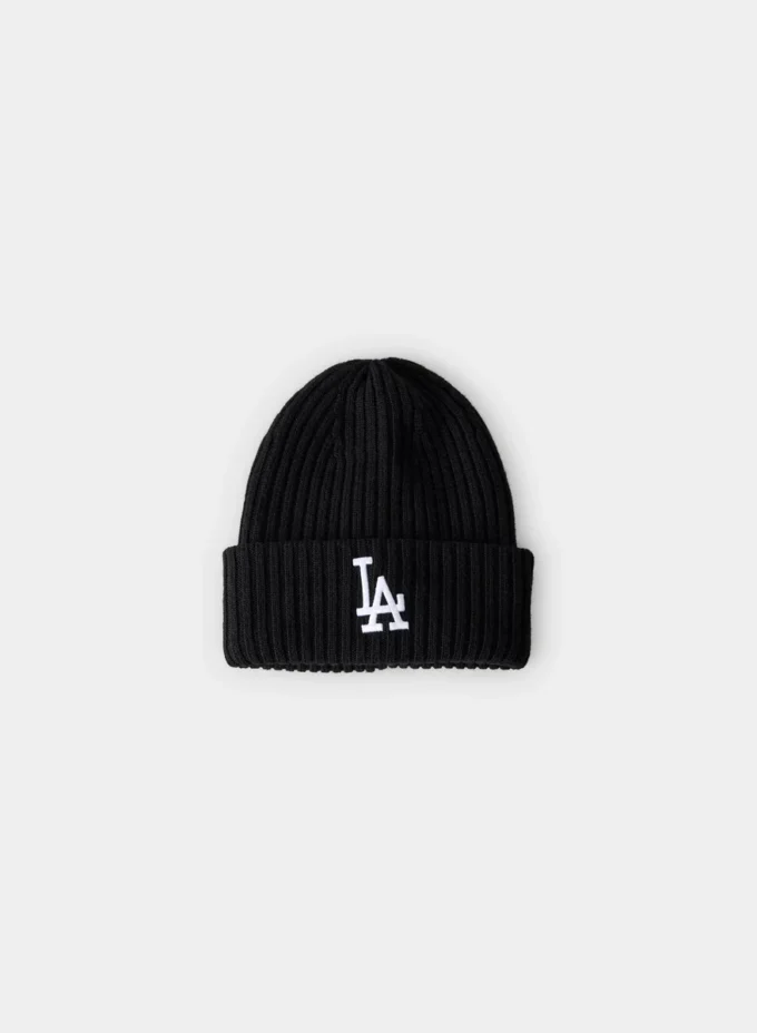 New Era La Dodgers Merinowolle-Beanie mit geripptem Bündchen