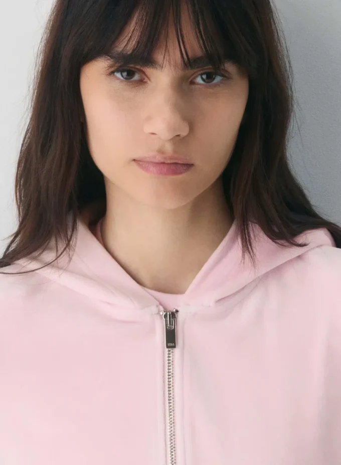 Nicole Velour Zip Hoodie