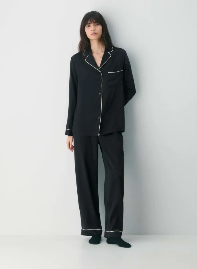 Nightside Seiden-Pyjamahemd Nightside Seiden-Pyjamahemd