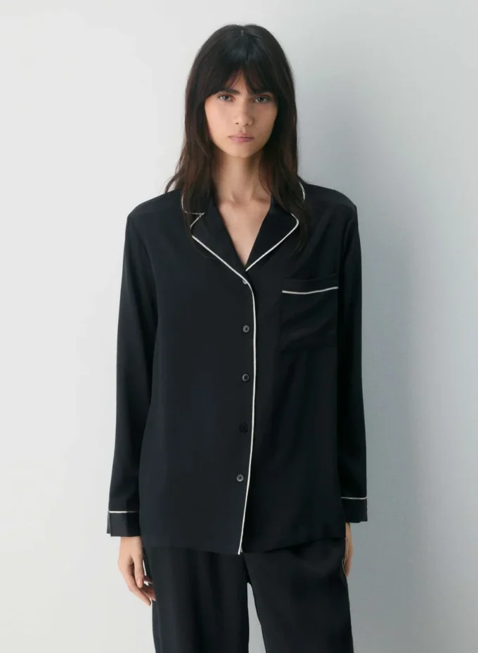 Nightside Seiden-Pyjamahemd Nightside Seiden-Pyjamahemd