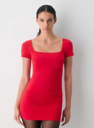 Original Contour T-Shirt mit quadratischem Ausschnitt