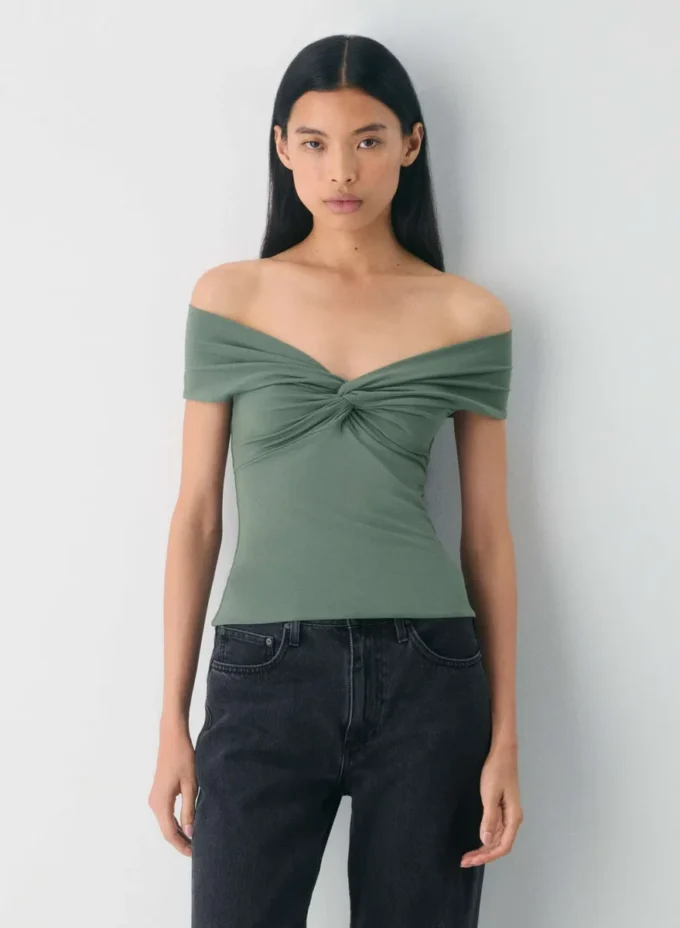 Original Contour Twist Off-Shoulder-Top Original Contour Twist Off-Shoulder-Top
