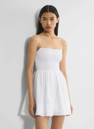 Peachy Poplin-Kleid