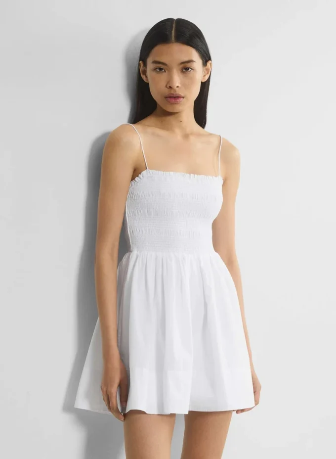 Peachy Poplin-Kleid