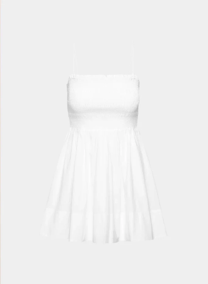 Peachy Poplin-Kleid