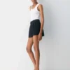Plissierte Mini-Shorts