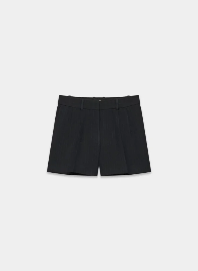 Plissierte Mini-Shorts