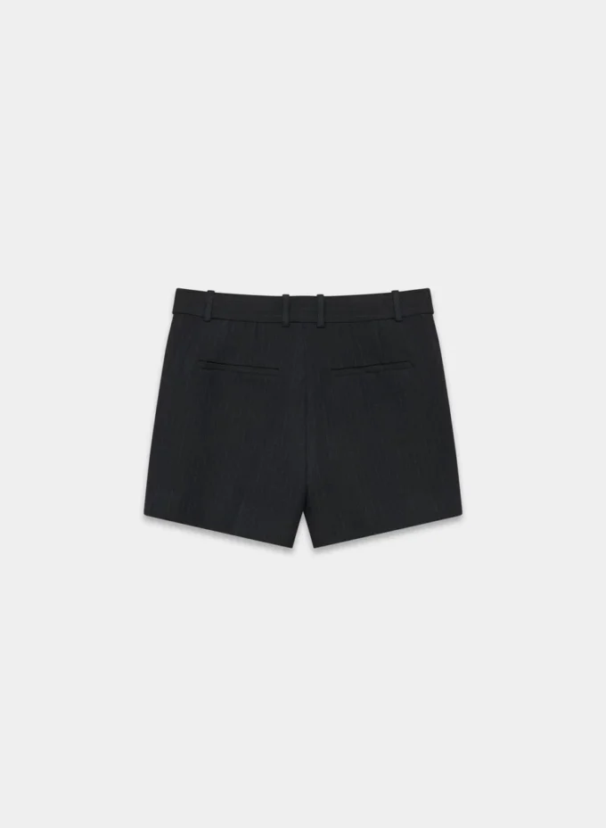 Plissierte Mini-Shorts