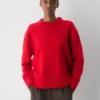 Plüschiger Oversize-Pullover aus Kaschmir