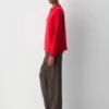 Plüschiger Oversize-Pullover aus Kaschmir