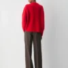 Plüschiger Oversize-Pullover aus Kaschmir