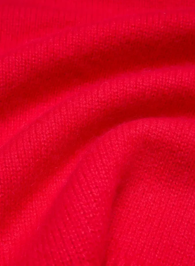 Plüschiger Oversize-Pullover aus Kaschmir