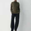 Plüschkaschmir Oversized-Rollkragenpullover