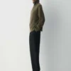 Plüschkaschmir Oversized-Rollkragenpullover