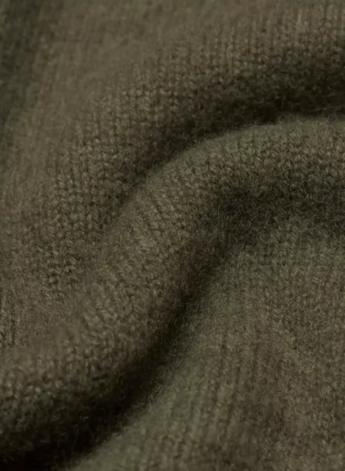 Plüschkaschmir Oversized-Rollkragenpullover