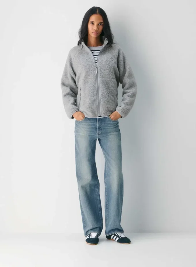 Polartec® Thermal Pro™ Raglan-Pullover mit Stehkragen und Reißverschluss