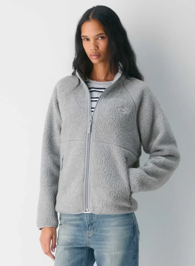 Polartec® Thermal Pro™ Raglan-Pullover mit Stehkragen und Reißverschluss